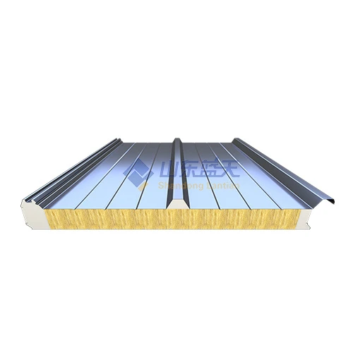 Rock Wool with Pu Sealing Edge Roof Sandwich Panel